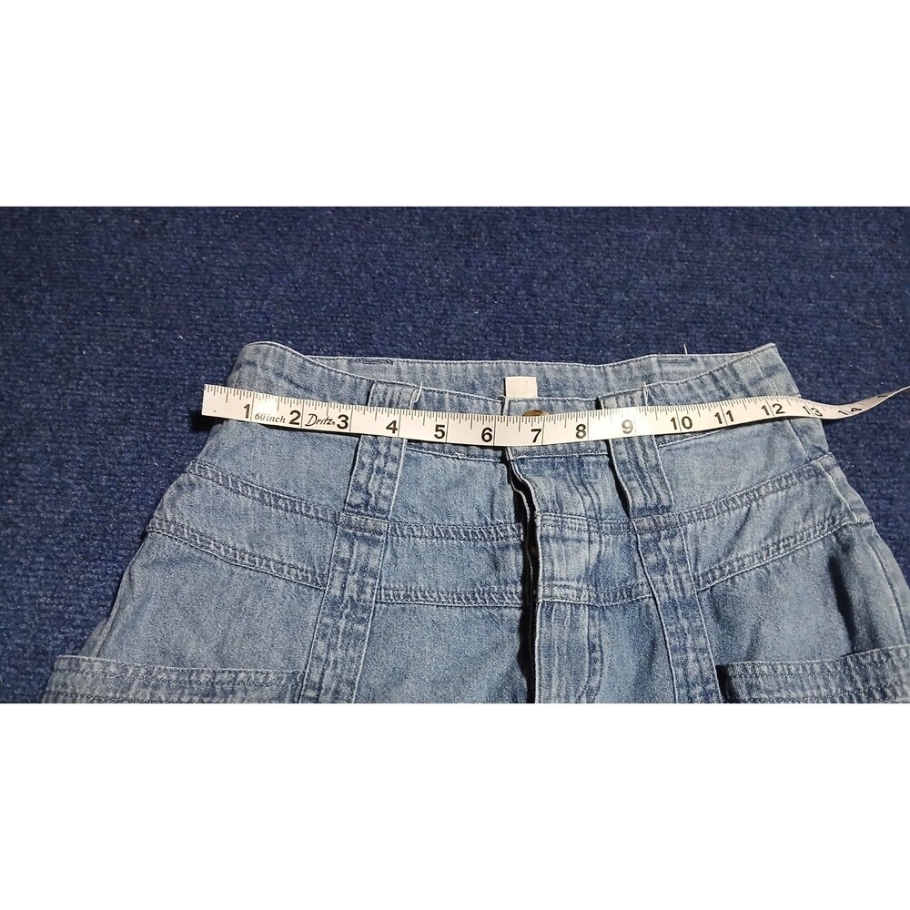 American Eagle Wide Leg Blue Jeans Button fly Size 00 - Picture 13 of 13